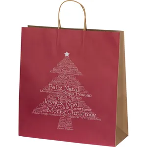 Borsa Natalizia Personalizzata Grande, Articoli Festivi Riciclati con Gadget - Product Image 1