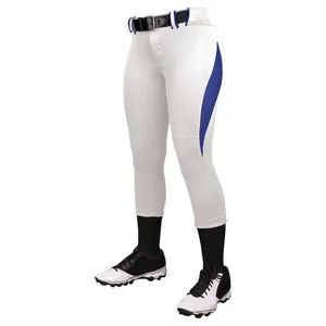 Pantalon de softball de protection UV avec tissu respirant évacuant l'humidité, extensible et renforcé, style maillot de softball aux genoux - Product Image 3
