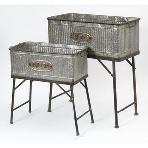 Collapsible Luxury Stainless Steel Eco-Friendly Beverage Tub Stand Customizable Easy Carry Portable <b>Ice</b> <b>Bucket</b> for Home Wedding - Product Image 6