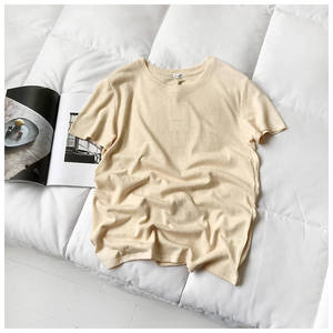 T-shirt écologique respirant en polyester/coton coupe ajustée pour hommes Expédition DDP en gros - Product Image 2