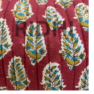 Tranding Floral Crimson Bloom <b>Quilted</b> Zipper Eco-Friendly Reusable Custom Printed Travel for & Grocery Tote <b>Bag</b> - Product Image 3