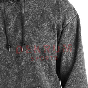 Hecho en el mejor material Sudaderas con capucha de lavado ácido Mangas largas Ropa de calle Sudaderas con capucha de lavado ácido de moda - Product Image 4