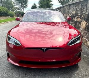 2022สีแดงประกาย Tesla รุ่น S AWD ใช้กับล้ออัลลอยด์หนังนำทางระยะไกลแพคเกจกระจกไฟฟ้า - Product Image 1