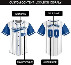 Venta al por mayor personalizado Toronto equipo 100% poliéster hombres deporte Jersey transpirable y cómodo béisbol y camisetas de Softbol - Product Image 5