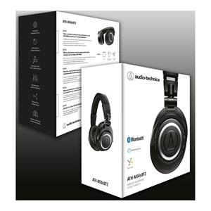 Audífonos Bluetooth con Micrófono para Estudio Audio Technica Serie M, Supraaurales y Circumaurales, Negros, ATH M50XBT2 0845017 - Product Image 2