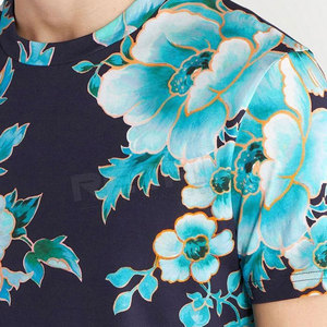 Camiseta de manga corta informal para hombre al mejor precio, de secado rápido, venta al por mayor, sublimación, logotipo de color personalizado, servicio OEM - Product Image 4