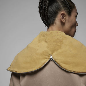 เสื้อสเวตเตอร์โอเวอร์ไซส์สำหรับผู้ชายเสื้อมีฮู้ดผ้าคอตตอนทรงหลวมเปิดไหล่สำหรับฤดูหนาวโลโก้ออกแบบได้ตามต้องการ - Product Image 6