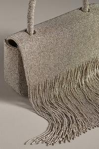 กระเป๋าประดับด้วยผ้าคอตตอนปักสไตล์คลาสสิกสำหรับผู้หญิงดีไซน์แบบอินเดียกระเป๋าถือประดับมุกมีเชือกผูกลูกปัดกระเป๋าสำหรับงานแต่งงาน - Product Image 3