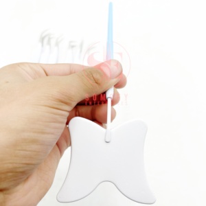 Juego de pinzas profesionales para extensión de pestañas de acero inoxidable de doble color, último diseño con punta curva de fibra, espejo de acero - Product Image 4