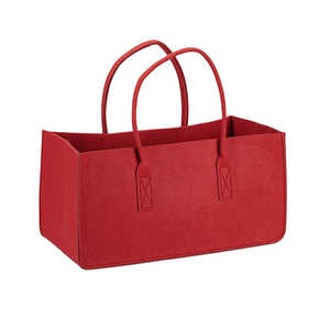 Sac de transport en feutre rouge pour ensembles de cheminée et accessoires - Product Image 1
