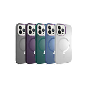 Coque de protection en silicone vert foncé Netzy SAFA Style pour iPhone 13 Pro-14 Plus compatible MagSafe, recharge sans fil PC - Product Image 2