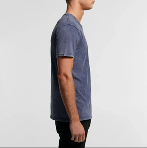 Camiseta de gran tamaño desgastada con lavado ácido para hombre, camisetas informales holgadas de algodón suave de manga corta con tinte de corbata, camisetas en blanco - Product Image 5