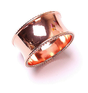 Anneaux de serviette décoratifs en cuivre accessoires de mariage porte-serviettes en métal cuivre métal durable tous les jours haute norme - Product Image 3