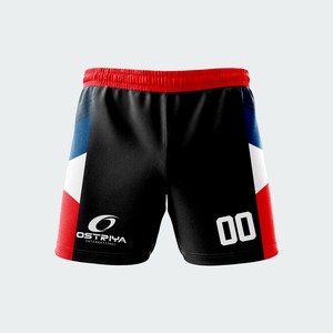 High Quality Custom sublimated Print Polyester 4 Way Stretch Training Mens <b>Rugby</b> <b>Shorts</b> with <b>Pockets</b> - Product Image 6