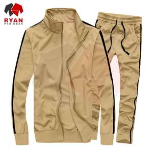 Survêtement pour homme, coupe régulière, grande taille, style décontracté, avec taille élastique et fermeture éclair - Product Image 4