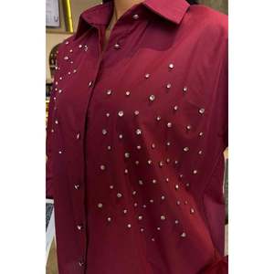 Camisa Casual de Popelina con Adornos de Cristal 3413 - Product Image 3