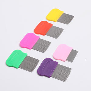 Peine para mascotas, suministros para mascotas, peine de dientes de pulgas para mascotas de acero inoxidable para gatos y perros para limpiar y eliminar pelos diversos - Product Image 3