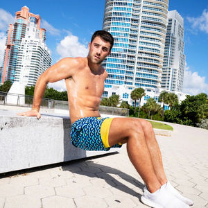 Shorts de plage OEM séchage rapide hommes personnalisé natation eau embarquement imprimé Shorts troncs d'eau Gym court décontracté Shorts de plage pour hommes - Product Image 4