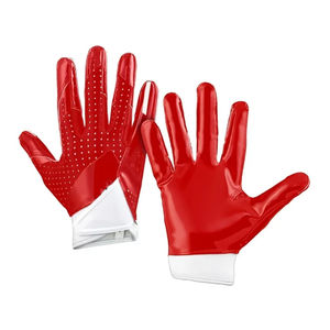 Gants de football américain sur mesure de haute qualité, équipement sportif professionnel en cuir pour l'extérieur à bas prix - Product Image 4
