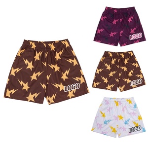 Nuevos pantalones cortos de malla informales de verano para hombres y mujeres, pantalones cortos de sublimación transpirables de poliéster para deportes de baloncesto, natación y correr - Product Image 3