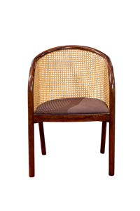 Michelin 6 pièces moderne, confortable, écologique et durable ensemble de salle à manger chaises à dossier en rotin brun bois de frêne pour la maison hôtel appartement - Product Image 3