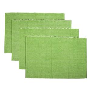 Mantel Individual de mesa de costilla de algodón 100%, manteles individuales de lino con patrón cuadrado sólido moderno de lujo para el hogar, hoteles, bodas tejidas - Product Image 5