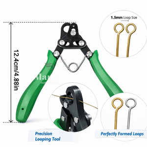 MANAN INSTRUMENTS Alicates de Acero Inoxidable de Alta Precisión para Hacer Bucles de Alambre de 1.5 mm, Herramienta para Joyería, 12.4 cm, Mini - Product Image 4