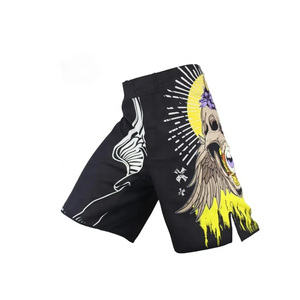 MESS SPORTS Nouvelle Collection Muay Thai Short de MMA avec Logo Personnalisé Imprimé Numérique / Short de Boxe pour Hommes de Haute Qualité 2024 100% Polyester - Product Image 1