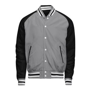 Chaqueta universitaria para hombre con manga de cuero reversible, servicio OEM personalizado, último diseño para invierno de talla grande - Product Image 1