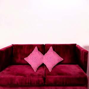 Fundas de Cojín de Algodón Rosa Hechas a Mano de 16x16 con Bordado de Espejo, Juego de 2 Cojines Decorativos para Sofá y Cama, para Decoración del Hogar - Product Image 3