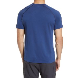 Camisetas de hombre al por mayor de alta calidad, de algodón, tela transpirable, personalizadas, que absorben la humedad. - Product Image 3