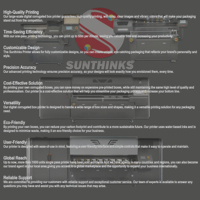 Sunthinks imprimante numérique de colis en un seul passage imprimante jet d'encre de boîtes en carton ondulé pour impression personnalisée boîte en carton