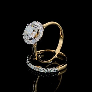 Anillo de solitario de diamante cultivado en laboratorio redondo de alta calidad para mujer, ropa de boda de K Samyak Diamond, diseño elegante hecho en La India - Product Image 5
