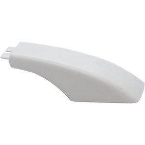 Bouchon d'extrémité de poignée de porte de four domestique en plastique blanc, remplace WB07K10043 - Product Image 1