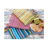 Quick Dry Kikoy Towels with Colorful Stripe Towel 100% Cotton Beach Towel at Affordable Price Wholesale in India.