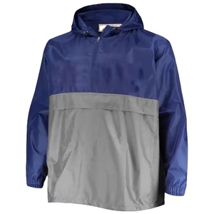 OEM Premium Quality Design Customized Full Zip <b>Pullover</b> Fishing Casual Coated Canvas Waterproof <b>Men</b> Windbreaker <b>Jackets</b> - Product Image 1