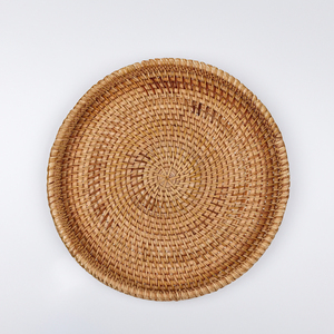 Elegantes Bandejas Redondas de Bambú Vietnamita Ecológicas, Bandeja de Servicio Hecha a Mano con Diseño de Ratán para Cafetería y Decoración del Hogar-SR2071 - Product Image 4