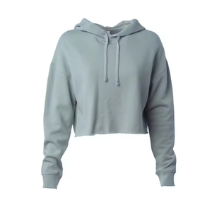Nouvel Arrivage – Créez Votre Propre Crop Top à Capuche pour Femme Hiver, Option Frontale Personnalisable, 100% Coton Écologique, Séchage Rapide, Style Streetwear, Plusieurs Modèles - Product Image 1