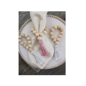 Servilletero de madera de estilo natural, servilletero con borla de cuerda de cáñamo para cocina y restaurantes, gran oferta - Product Image 6