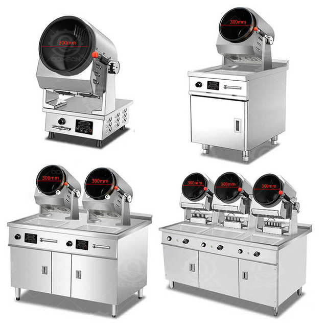DE Unique Features Multi-functional Automatic Intelligent Cooking Robot 360 Rotation Robotic Cooking Machine