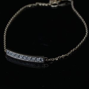 สร้อยข้อมือเพชรโมอิสเพชรสำหรับเล่นเทนนิส VS1โรสโกลด์สีทอง0.35ct ทนทาน B2B - Product Image 4