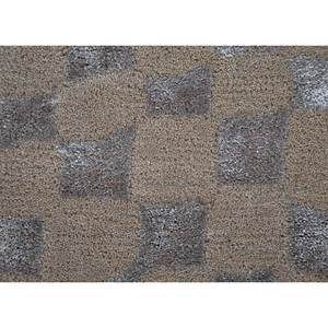 พรมขนสัตว์ผสมวิสโคสสีน้ำตาลเบจลายเรขาคณิตสำหรับห้องนั่งเล่น พรมปูพื้นทางเดิน รูปทรงสี่เหลี่ยมผืนผ้า ลายทาง รุ่น Tra-14697 - Product Image 3