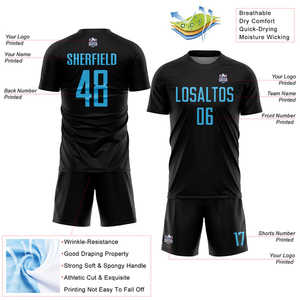 Kits de uniformes de fútbol elaborados con costuras fuertes, tela ligera resistente al sudor, comodidad de secado rápido y ajuste Atlético suave - Product Image 5