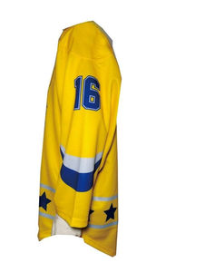 Ensemble de maillots de hockey sur gazon pour adultes personnalisables 100% polyester, antibactériens, séchage rapide, 180g, vêtements de sport tendance, imprimés pour l'équipe - Product Image 3