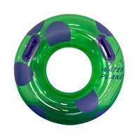 Bouée de natation robuste 40'' avec logo personnalisé (WC-S10022) pour adulte, en PVC, poignées sécurisées, 2 chambres à air, certifiée KC