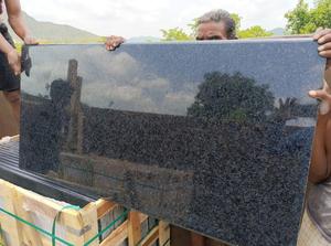 Losas de granito negro Rajasthan de calidad premium india, encimera de cocina de hospital de alto pulido, moldura de escaleras, villas industriales - Product Image 5