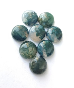 Cabochon de malachite naturelle, pierre précieuse ronde verte, toutes tailles en mm, haute qualité, polie, pierre précieuse en vrac, plusieurs pierres précieuses disponibles - Product Image 6
