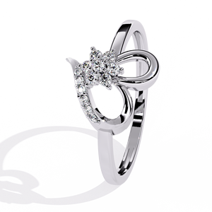 Anillo de Corazón Romántico con Diamante Natural Certificado de 0.10 Quilates, Certificado IGI, Oro de 14K/18K, Engaste de Racimo, Joyería para Mujer de Fábrica - Product Image 5