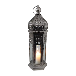 Hot Selling <b>Black</b> Metal Moroccan Candle <b>Lantern</b> Ramadan and Eid Decorative Metal <b>Lantern</b> in Cheap Price - Product Image 1