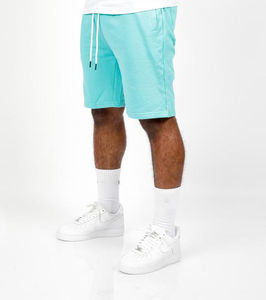 กางเกงขาสั้นครอปทรงหลวมของผู้ชาย,กางเกงกีฬาขาสั้นผ้าคอตตอนลำลองทรงตรงถักลำลองฤดูร้อน - Product Image 2